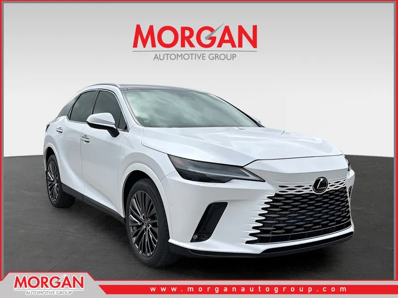 2026 Lexus RX 350 Luxury in White — front three-quarter view