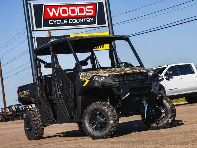 2026 Polaris® Ranger Crew 1000 Premium Polaris Pursuit Camo — front three-quarter view