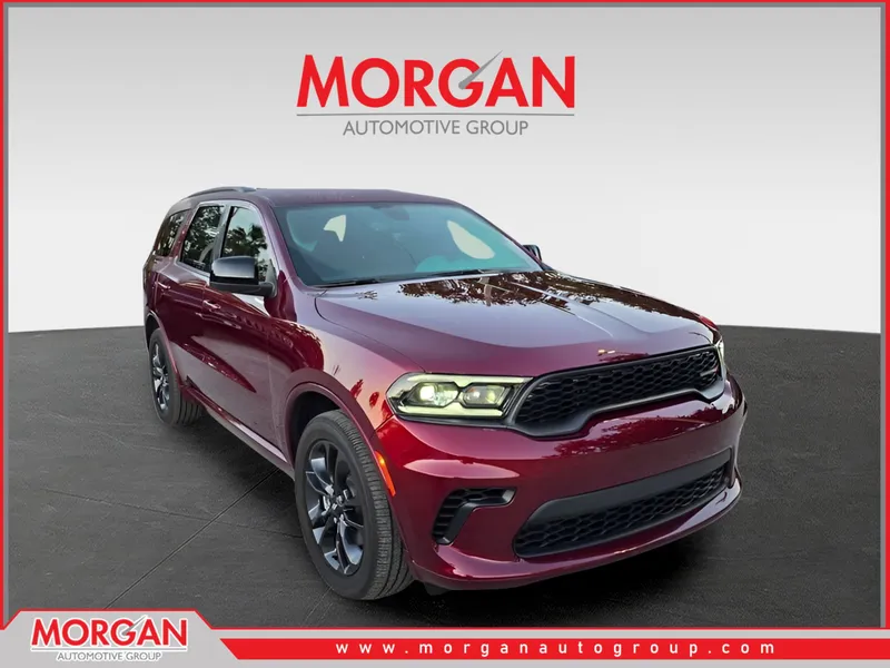 2025 Dodge Durango GT in Octane Red Pearlcoat — front three-quarter view