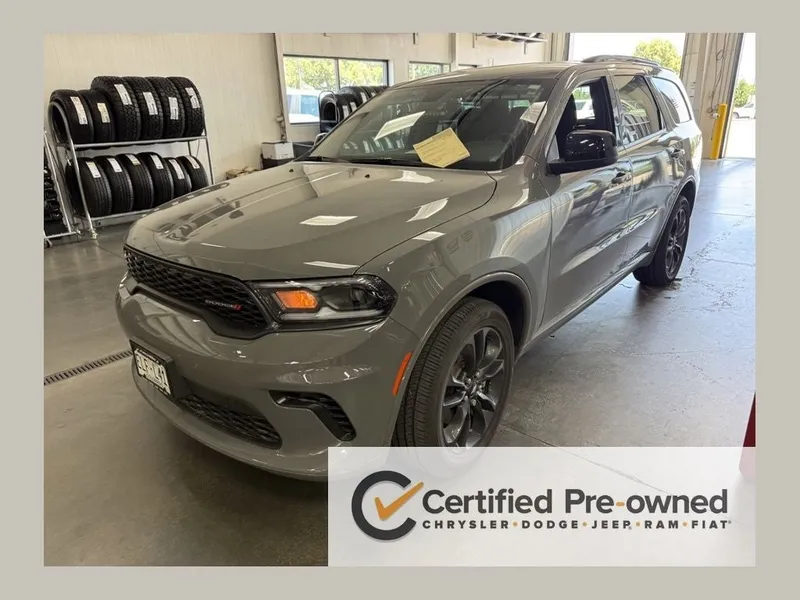 2026 Dodge Durango GT AWD in Destroyer Gray Clearcoat — front three-quarter view