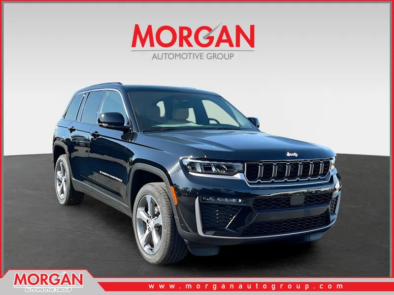 2026 Jeep Grand Cherokee Limited in Black — front three-quarter view