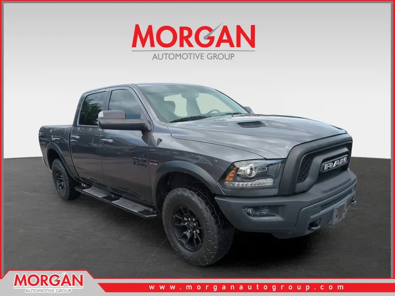 2018 Ram 1500 Rebel in Gray — front three-quarter view