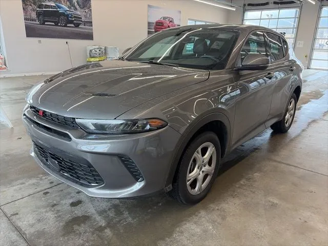 2024 Dodge Hornet GT Plus AWD in Gray Cray — front three-quarter view