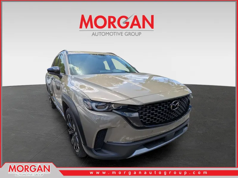 2026 Mazda CX-50 2.5 Turbo in Zircon Sand Metallic — front three-quarter view
