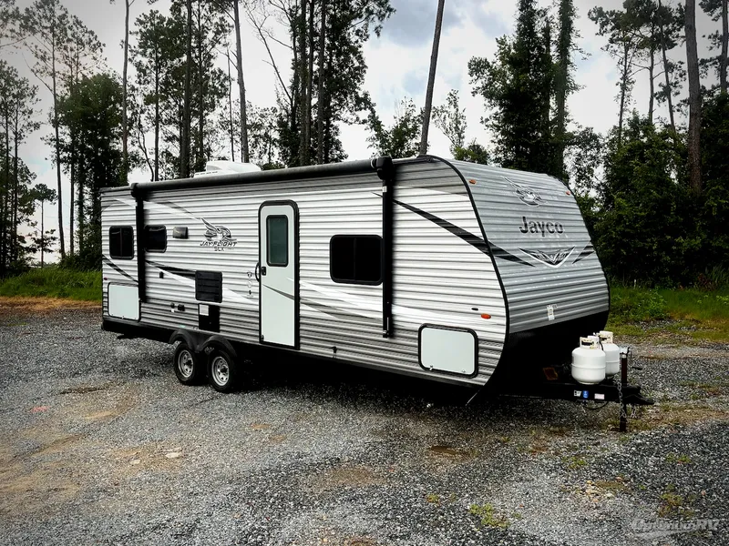2020 Jayco Jay Flight SLX 8 — front three-quarter view