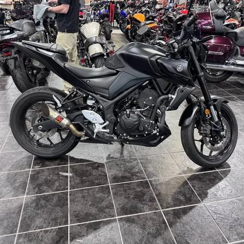 2024 Yamaha MT-03 — front three-quarter view