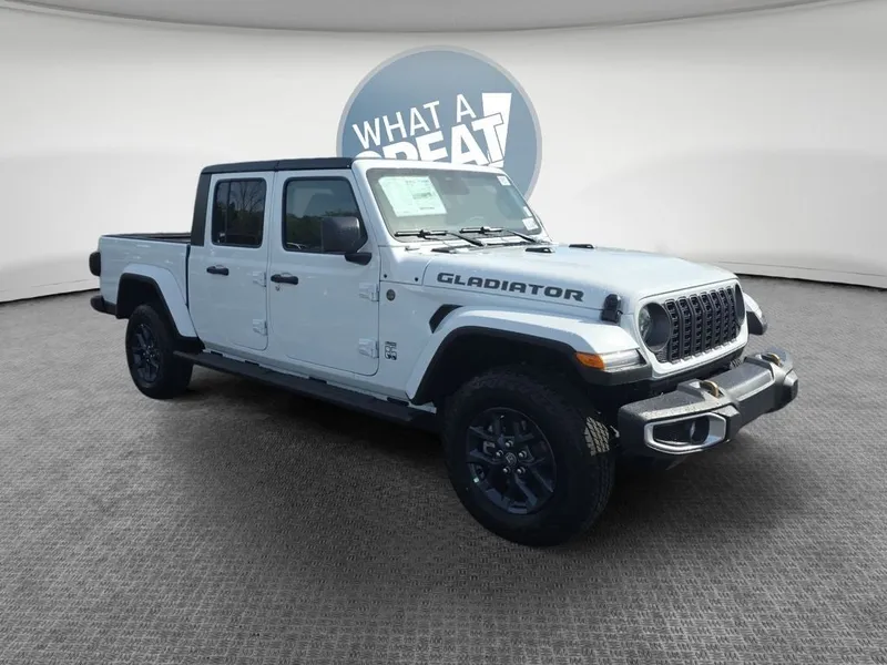 2026 Jeep Gladiator 85th Anniversary Edition in Bright White Clearcoat — front three-quarter view