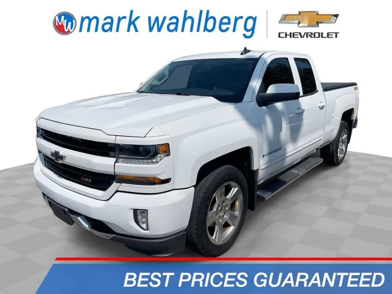 2017 Chevrolet Silverado 1500 LT in Summit White — front three-quarter view