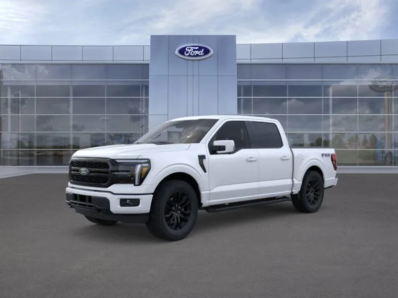 2026 Ford F-150 in AZ White — front three-quarter view