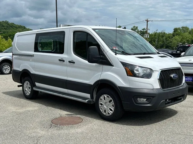 2024 Ford Transit Cargo Van Base in Oxford White — front three-quarter view