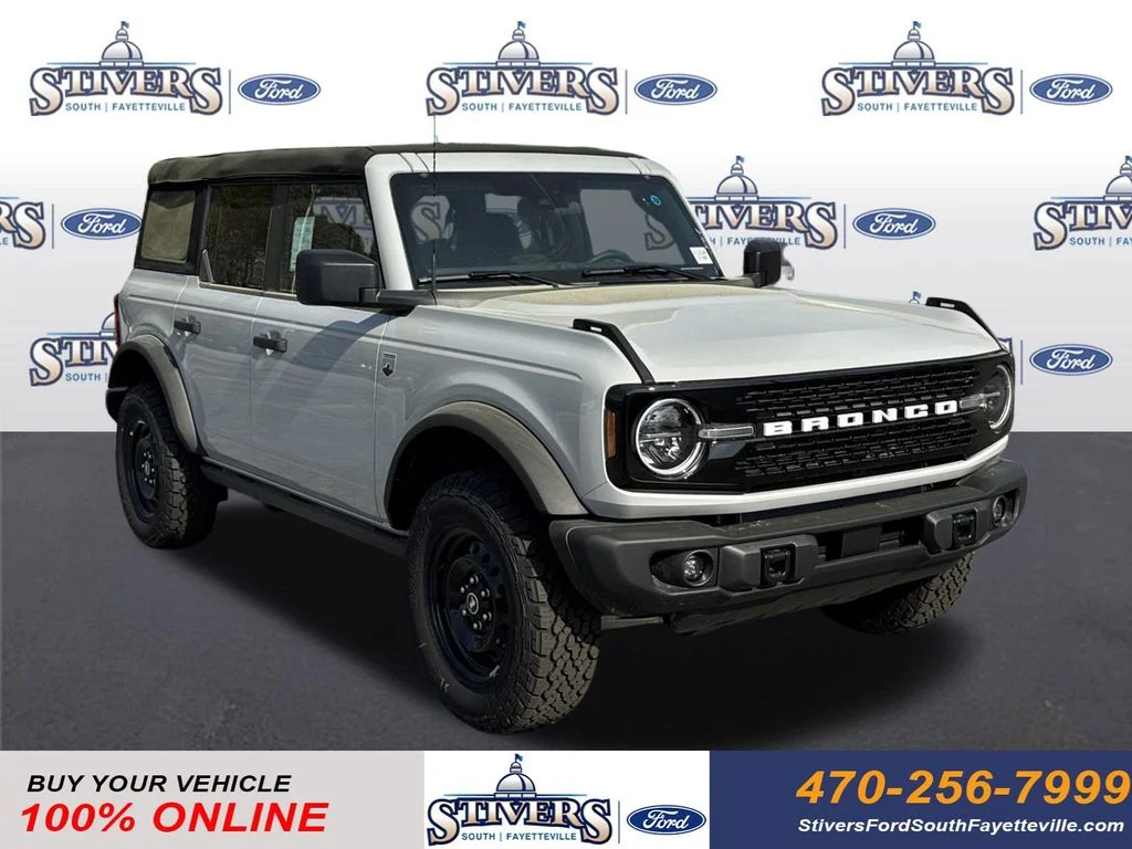 2026 Ford Bronco Big Bend in White — front three-quarter view