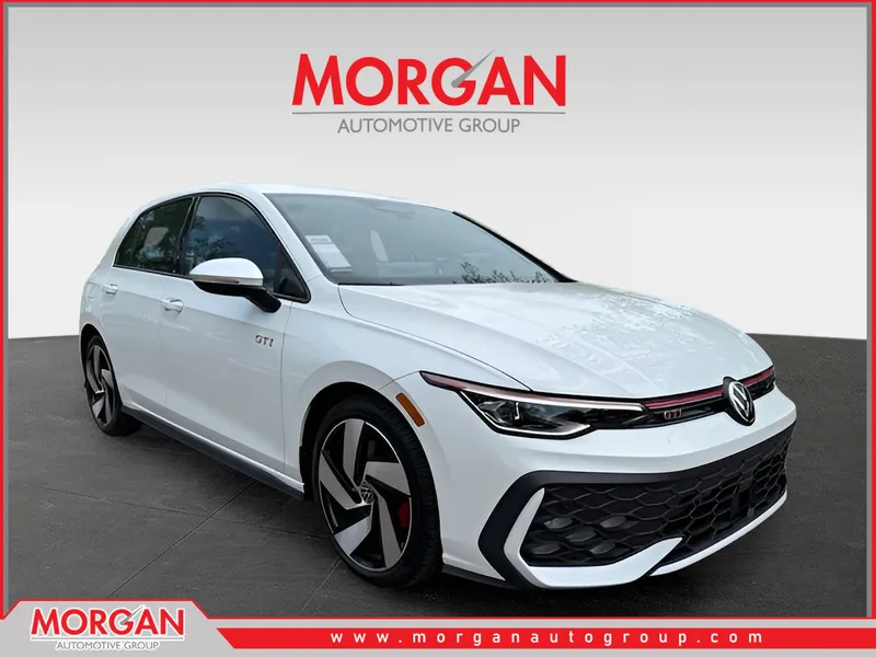 2026 Volkswagen Golf GTI 2.0T S in White — front three-quarter view