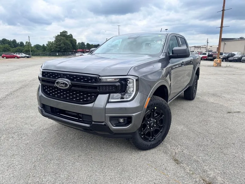 2026 Ford Ranger XLT in Gray Metallic — front three-quarter view