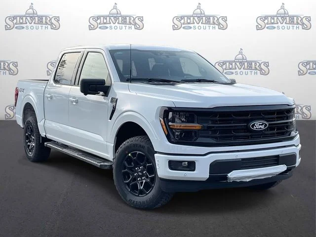 2026 Ford F-150 XLT in White — front three-quarter view