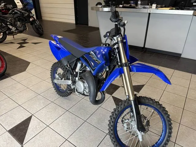 2021 Yamaha YZ85 — front three-quarter view