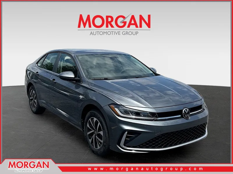 2026 Volkswagen Jetta S in Platinum — front three-quarter view