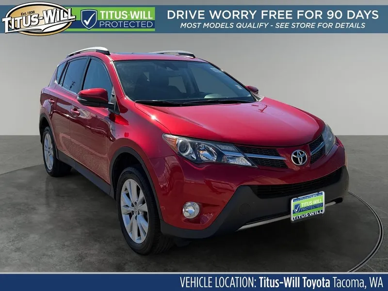 2015 Toyota RAV4 Limited in Barcelona Red Met. — front three-quarter view