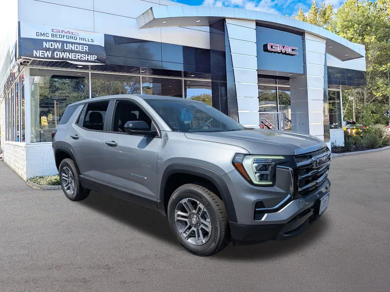 2026 GMC Terrain Elevation in Sterling Metallic — front three-quarter view