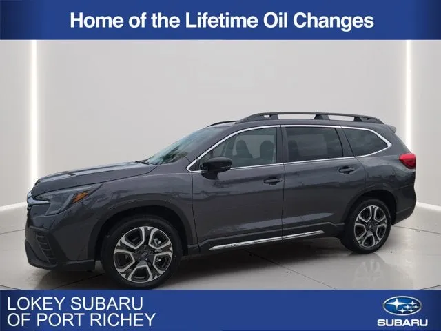 2026 Subaru Ascent Limited in Magnetite Gray Metallic — front three-quarter view