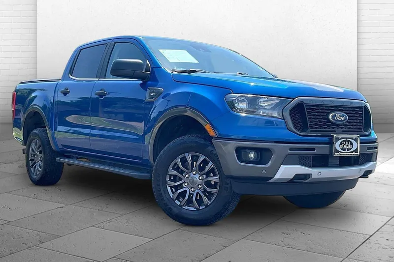 2020 Ford Ranger XL in Blue — front three-quarter view