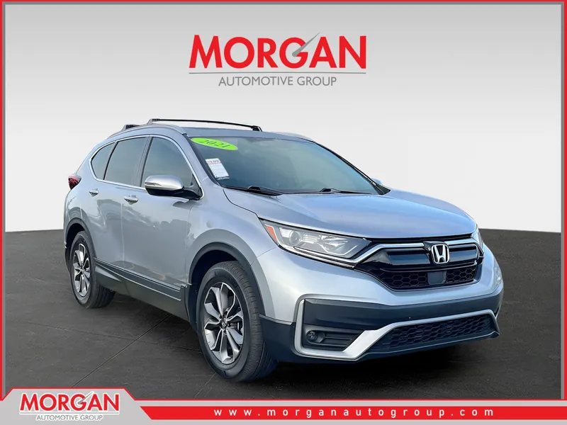 2021 Honda CR-V EX in Gray — front three-quarter view