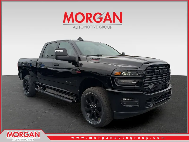 2026 Ram 2500 Big Horn in Black — front three-quarter view