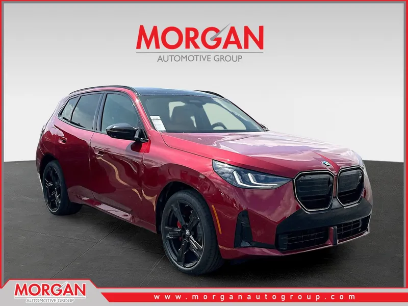 2026 BMW X3 M50 xDrive in Red — front three-quarter view