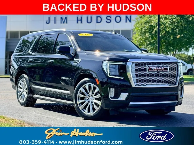 2023 GMC Yukon Denali PANO ROOF MAX TRAILERING ADAPT CRUISE in Onyx Black — front three-quarter view