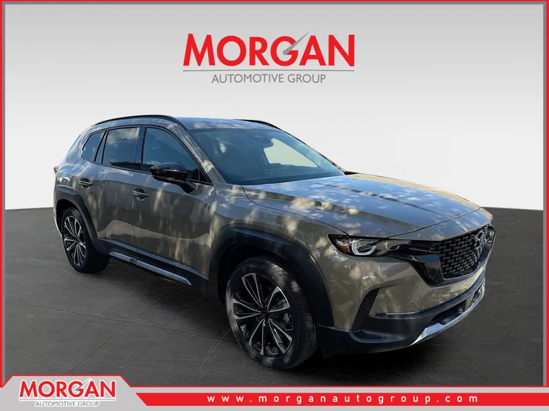 2026 Mazda CX-50 2.5 Turbo in Zircon Sand Metallic — front three-quarter view