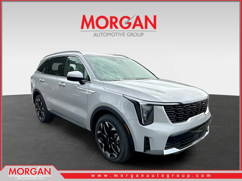 2026 Kia Sorento EX in Gray — front three-quarter view