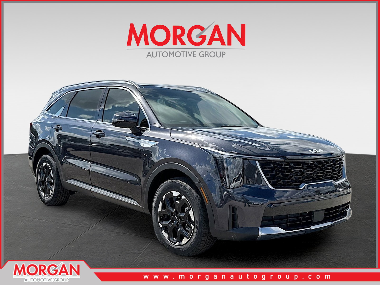 2026 Kia Sorento S in Panthera Metal — front three-quarter view