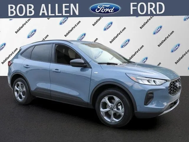 2026 Ford Escape ST-Line in Vapor Blue — front three-quarter view