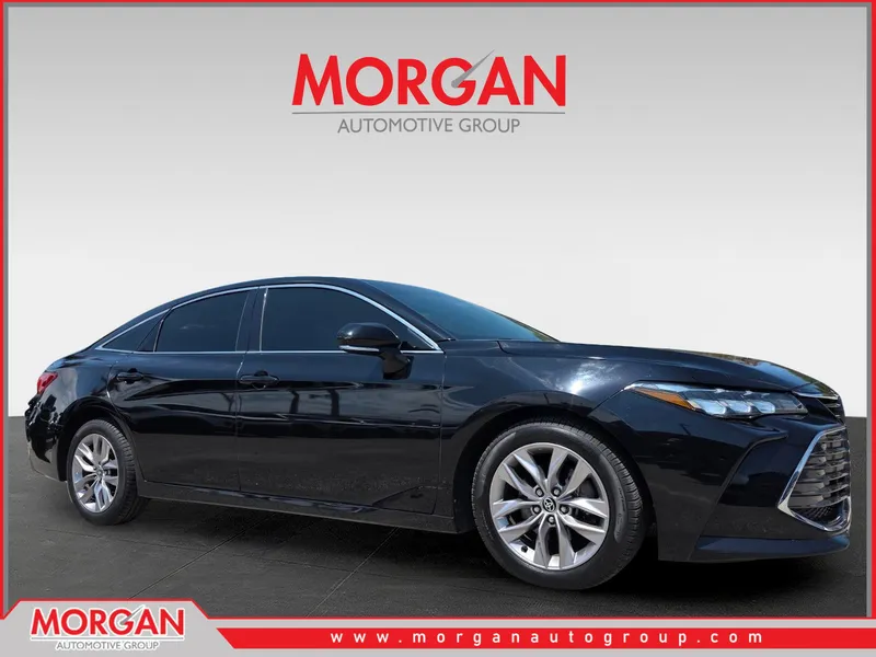 2021 Toyota Avalon XLE in Black — front three-quarter view
