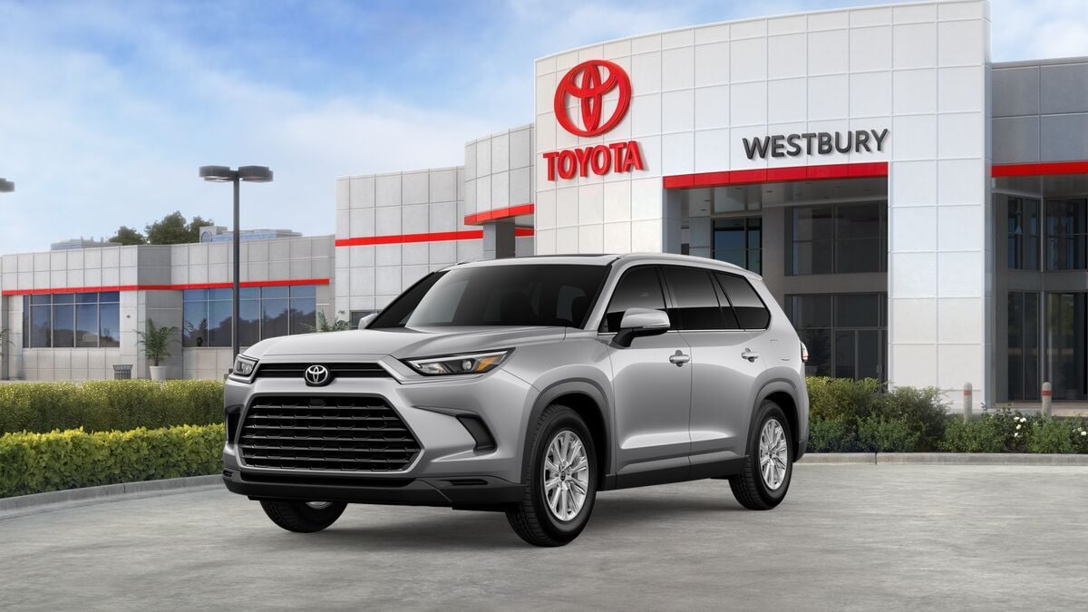 2026 Toyota Grand Highlander XLE in Celestial Silver Metallic — front three-quarter view