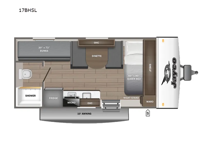 2027 Jayco Jay Feather Air SL 17BHSL — front three-quarter view
