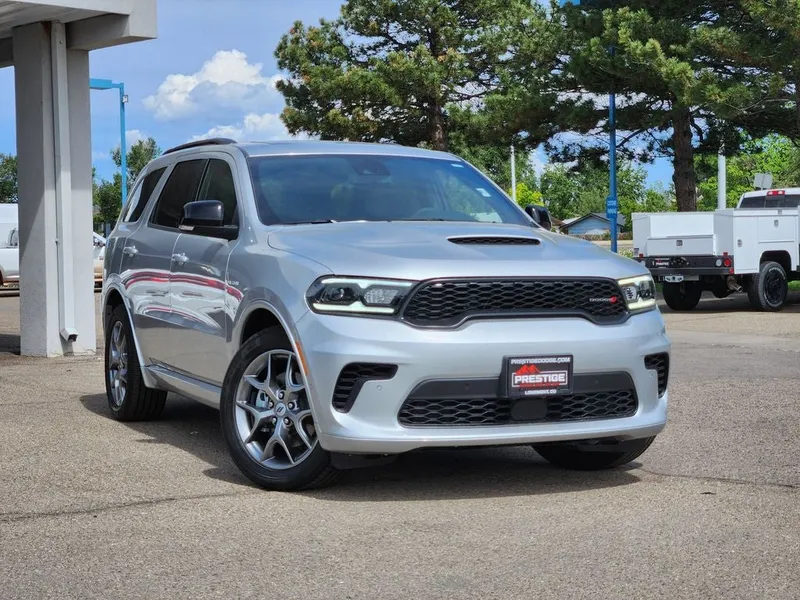 2026 Dodge Durango DURANGO GT PLUS AWD HEMI V8 in Triple Nickel Exterior Paint — front three-quarter view