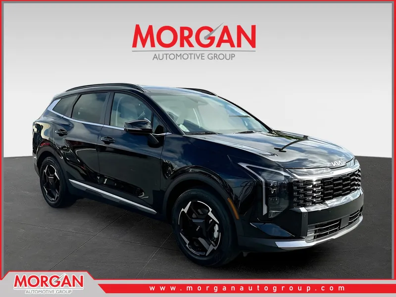 2026 Kia Sportage EX in Black — front three-quarter view