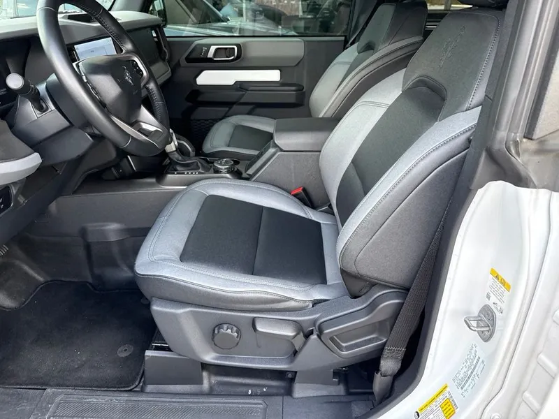 2024 Ford Bronco Big Bend in Oxford White — front three-quarter view