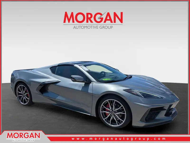 2023 Chevrolet Corvette 2LT in Hypersonic Gray Metallic — front three-quarter view