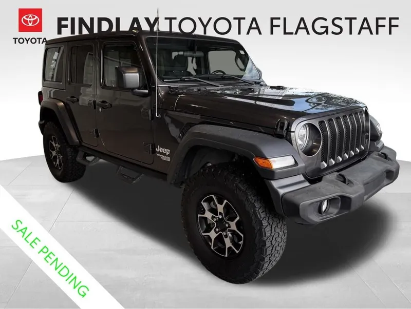 2018 Jeep Wrangler Unlimited Sport S in Granite Crystal Metallic Clearcoat — front three-quarter view