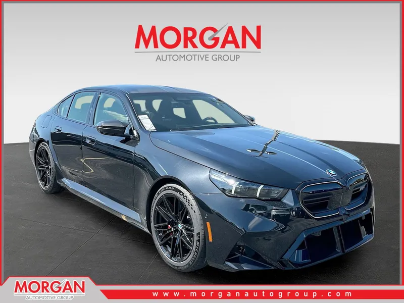 2026 BMW M5 Base in Black — front three-quarter view