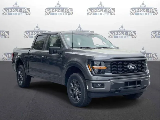 2026 Ford F-150 STX in Gray — front three-quarter view