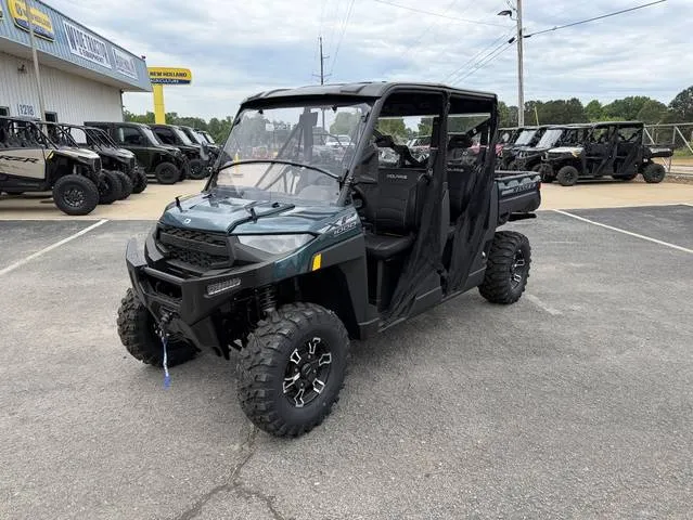 2026 Polaris® Ranger Crew XP 1000 EPS Premium Blue Labyrinth w/ Accys — front three-quarter view