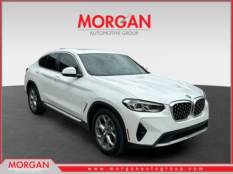 2023 BMW X4 xDrive30i in White — front three-quarter view