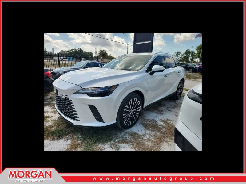 2024 Lexus RX 350 Premium Plus in Eminent White Pearl — front three-quarter view