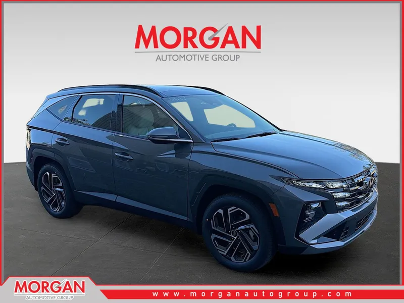 2026 Hyundai TUCSON Limited in Hampton Gray — front three-quarter view
