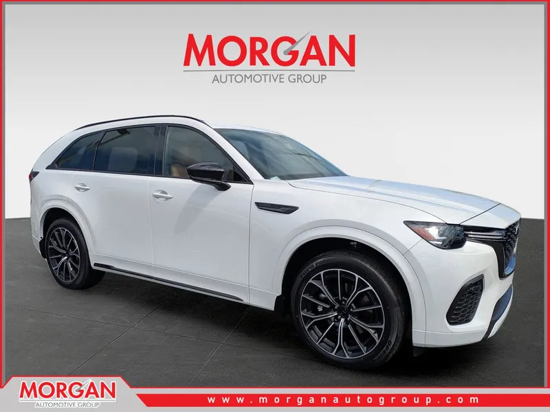 2026 Mazda CX-70 3.3 Turbo S Premium Plus in White — front three-quarter view