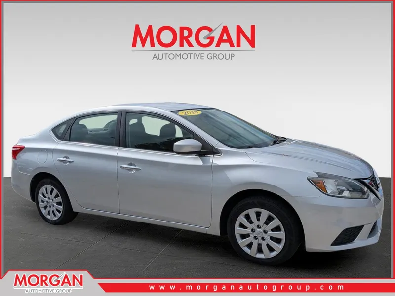 2018 Nissan Sentra S in Brilliant Silver — front three-quarter view