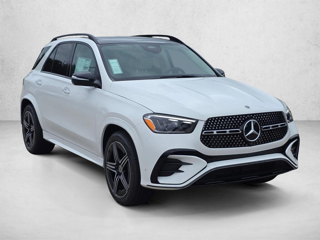 2026 Mercedes-Benz GLE 350 GLE 350 SUV in Polar White — front three-quarter view