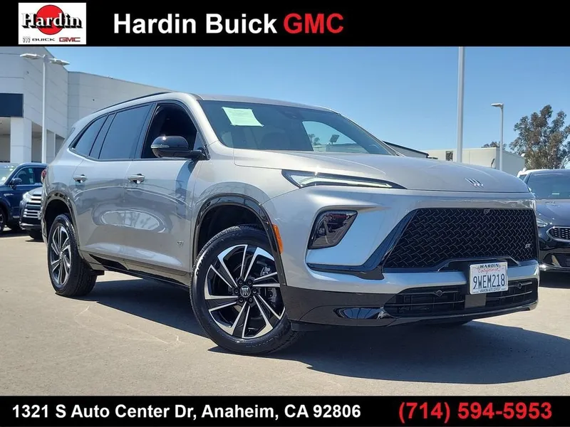 2026 Buick Enclave Sport Touring in Moonstone Gray Metallic — front three-quarter view